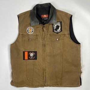 Kakadu Cotton Canvas Brown Conceal Carry Vietnam Veterans Of America Vest XL